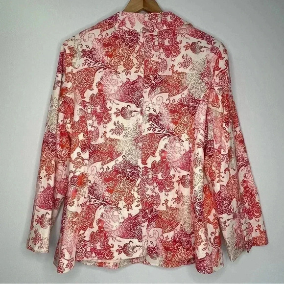 Chadwicks Classics Linen Blend Colorful Spring  Blazer NWOT Sz Plus‎ 16W - Picture 2 of 13